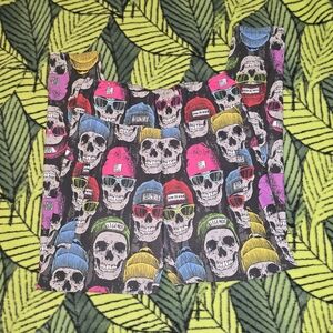Colorful Skull Print Leggings